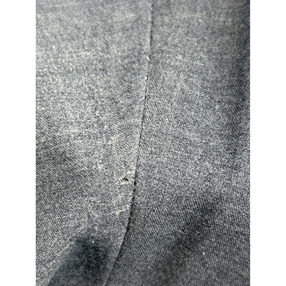 Lane Bryant Dress Pants 18 Tall Grey Straight Leg Cuffed Professional Trousers